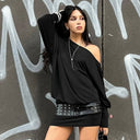 Women's Off-Shoulder Dress with Side Ruching
