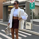 Chic Oversized Blazer Jacket with Pockets