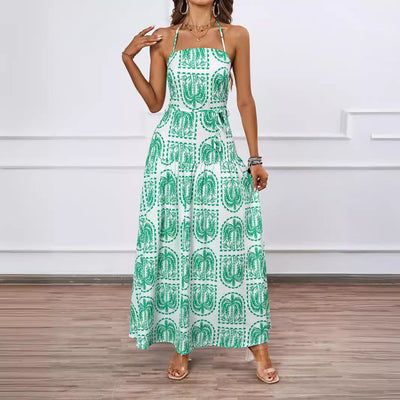 Strapless Floral Maxi Dress for Women