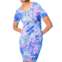 Floral Print Short Sleeve Women's Dress