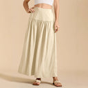 Flowing Women's Maxi Skirt with Elastic Waistband
