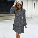 Colorful Polka Dot Women's Shirt Dress