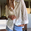 Chic Cut-Out Blouse for Women