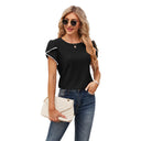 Ruffled Sleeve Lace Blouse for Women