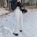 Chic Women's Wide Leg Cargo Pants with Pockets