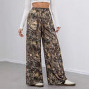 Chic Camouflage Palazzo Pants for Women