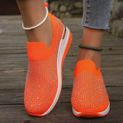 Glittering Slip-On Sneakers for Women