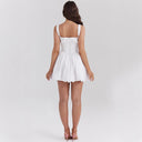 Lace-Accented Women's Balloon Dress