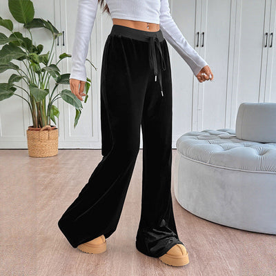 Velvet Lounge Pants for Women - Comfort-Fit Design