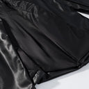 Chic Long Blazer Crafted from Faux Leather