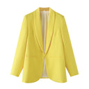 Chic Women's Blazer with Trendy Cut and Stylish Pockets