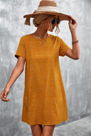 Polka Dot Short Sleeve Dress for Women