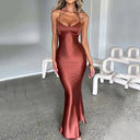 Chic Long Sleeve Maxi Dress for Women with Adjustable Straps