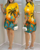 Vibrant Gradient Women's Casual Dress