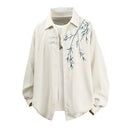 Floral Print Women's Blouse Jacket in Soft Fabric