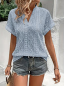 Women's Lace Embroidered Blouse Top