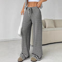 Women's Relaxed Fit Pants with Stretch Waist and Pockets