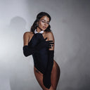 Chic Women's Bodysuit with Stylish Collar