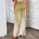 Chic Palazzo Pants with Tropical Palm Design