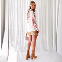 Floral Puff Sleeve Women's Blouse