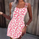 Floral Summer Dress with Decorative Straps