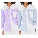 Chic Satin Blouse with Puff Sleeves and Contemporary Collar