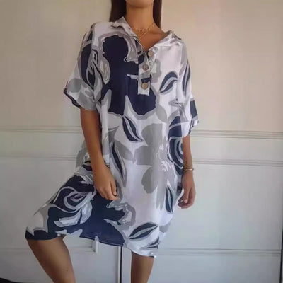 Chic Women's Beach Dress with Trendy Design and Side Pockets