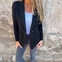 Chic Wool Double Button Jacket for Women