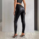 Chic Women's Lace-Up Side Leggings