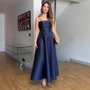 Off-Shoulder Evening Dress with Flared Skirt for Women