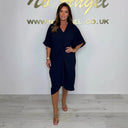 Chic Women's Kaftan Dress with Wrap Style