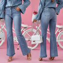 Vintage-Style Flared Jeans for Women