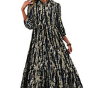 Chic Women's Ruffle Shirt Dress with Asymmetrical Hem