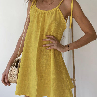 Chic Spaghetti Strap Summer Dress for Women