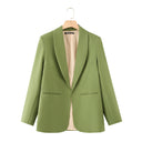 Chic Women's Blazer with Trendy Cut and Stylish Pockets