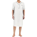 Chic Women's Short Sleeve Dress with Stand-Up Collar