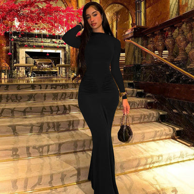 Chic Women's Long Sleeve Bodycon Dress