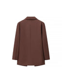 Chic Oversized Blazer with Double-Breasted Style and Ample Pockets