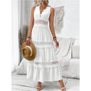 V-Neck Lace Dress for Stylish Occasions