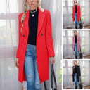 Chic Double Button Women's Blazer Coat
