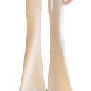 Chic Women's Fluffy Flared Pants with Frayed Hem