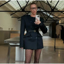Chic Double Button Blazer for Women
