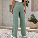 Women's Embroidered Wide Leg Trousers