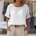 Chic Women's Linen Blouse for Effortless Style