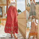 Handcrafted Women's Maxi Skirt with Elastic Waistband