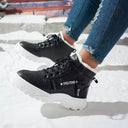 Trendy Women's Insulated High-Top Sneakers with Non-Slip Sole