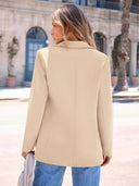 Chic Women's Blazer with Stylish Cut and Handy Pockets