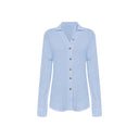 Chic Women's Button-Down Blouse with Waist Tie