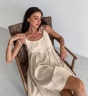 Women's Linen A-Line Dress - Effortless Style