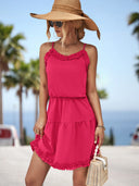 Cheerful Ruffle Women's Dress with Relaxed Fit